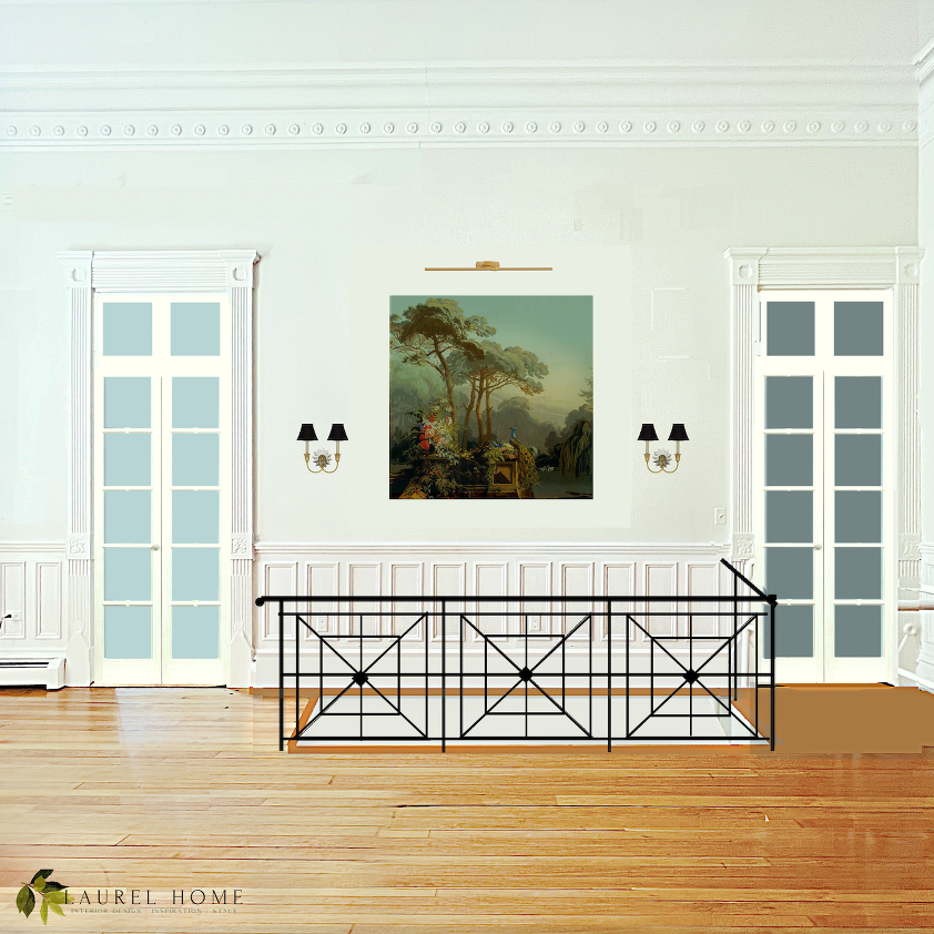 living room x railing railing - divided transom - staircase railing design