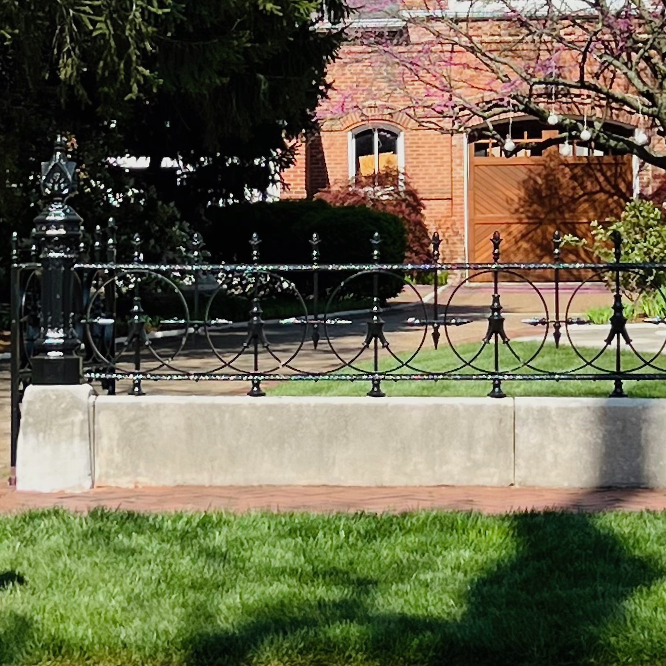 wrought iron fence design Evansville, IN historic district