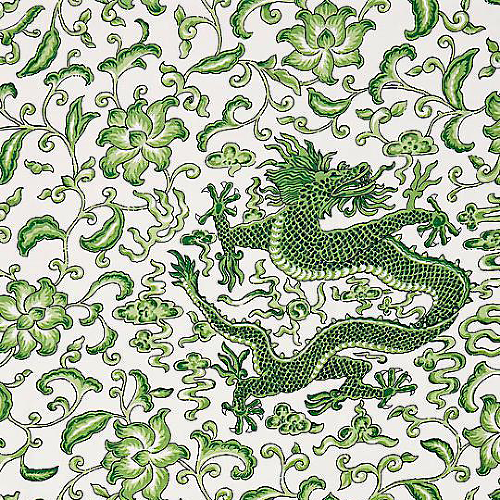 scalamandre-chien-dragon-linen-print-jade-fabric