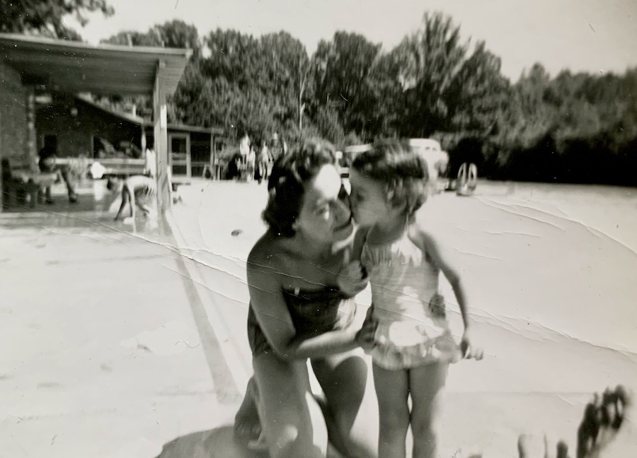 Mommy and me summer 1958 - Trockman's swimming pool
