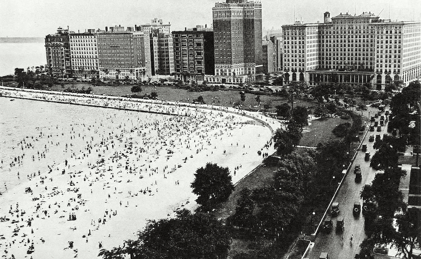 oak street beach 1924 - Chicago