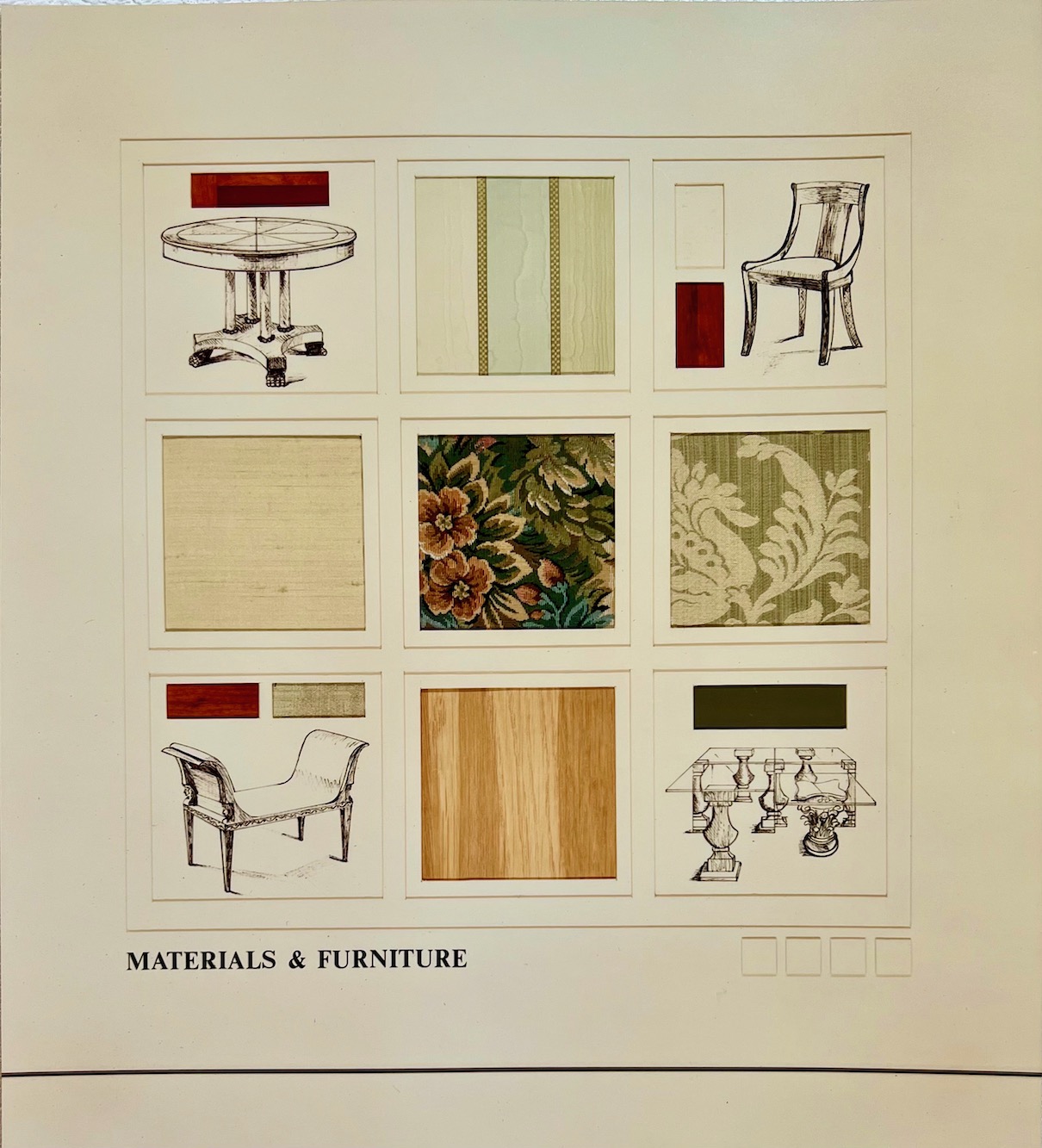 NYSID Porfolio 1990 - Winning Project - Materials & Furniture Board