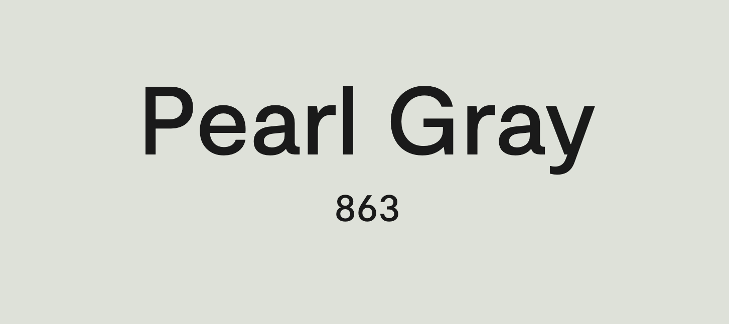 Benjamin Moore Pearl Gray 863