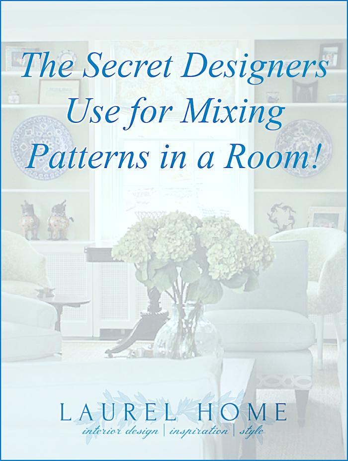 the secret designers use for mixing patterns in a room