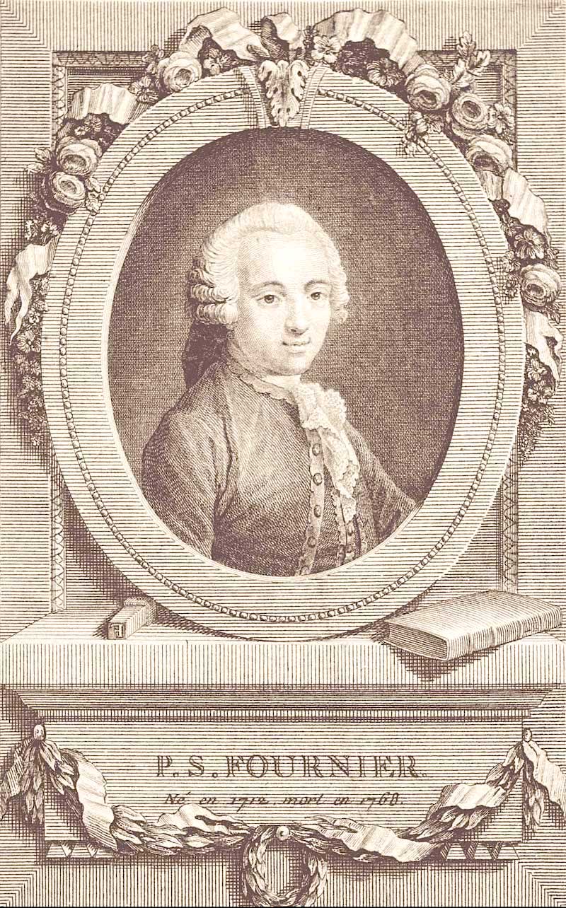Pierre Simon Fournier 18th c. typeographer - portrait