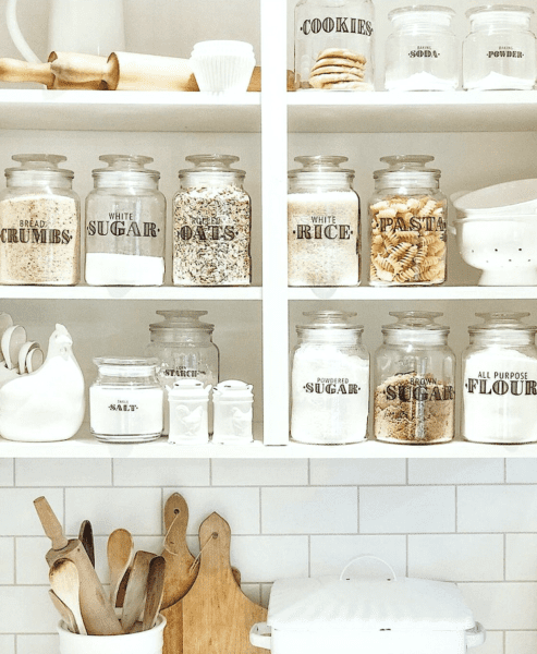 Lovely apothecary jars Done and Done Home Organizing