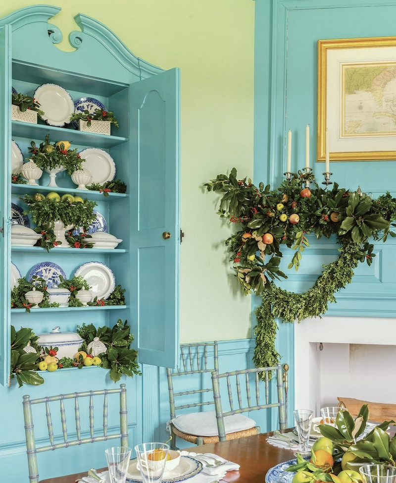 @flowermagazine on Instagram exquisite Holiday Christmas mantel - Holiday Decor - photo - @marycravenphotography