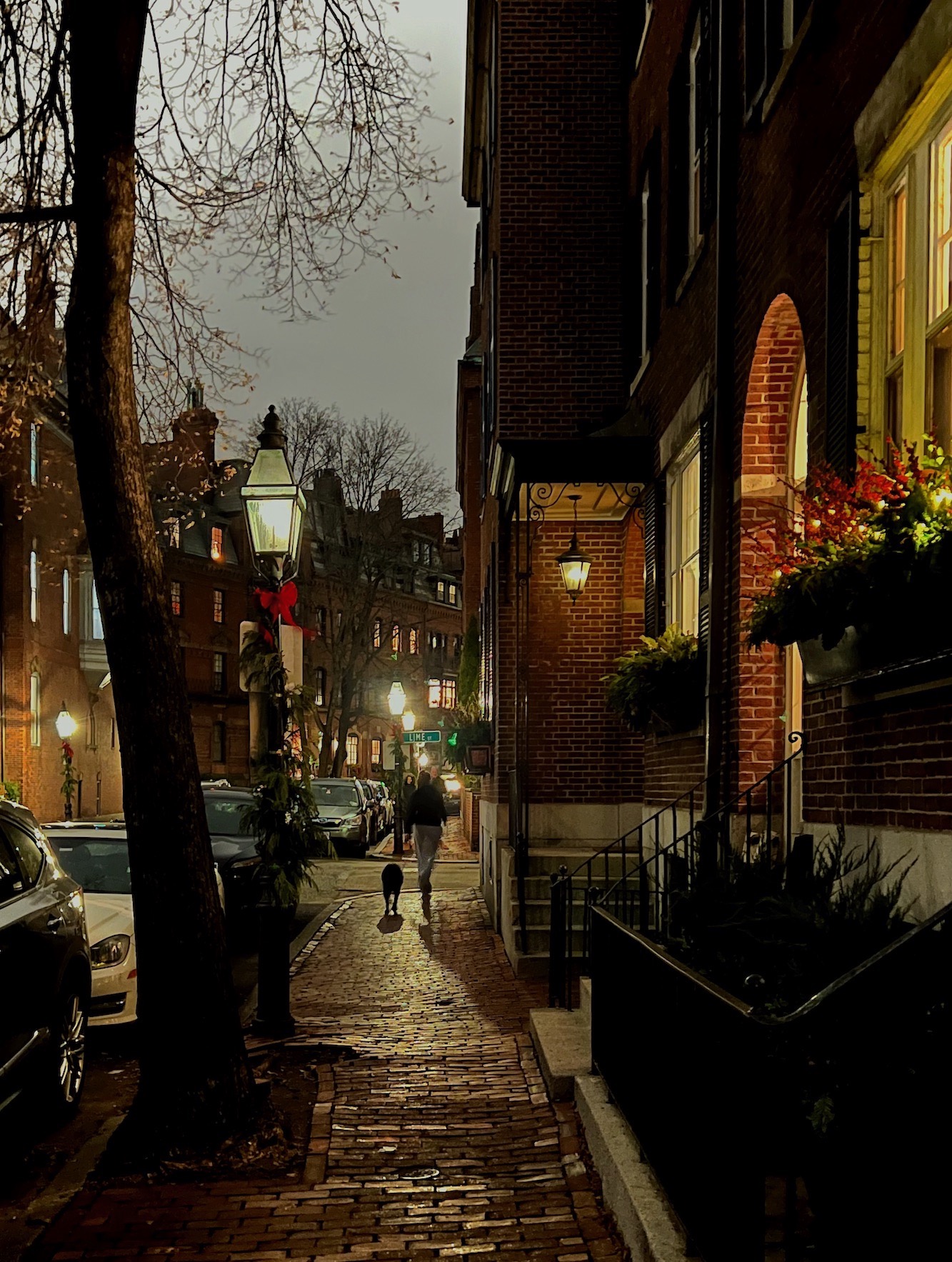Christmas Brimmer Street Boston