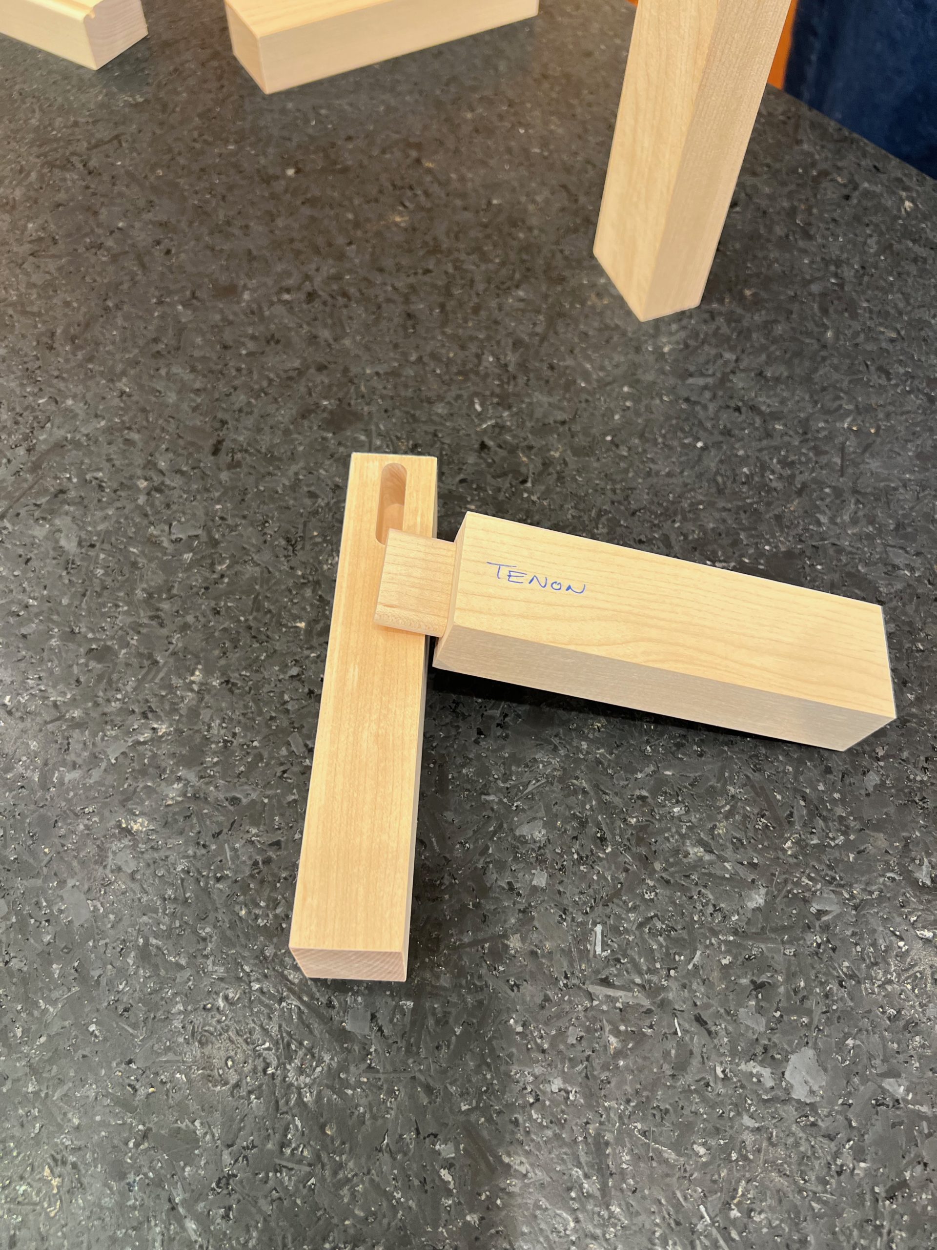 Face frame mortise and tenon