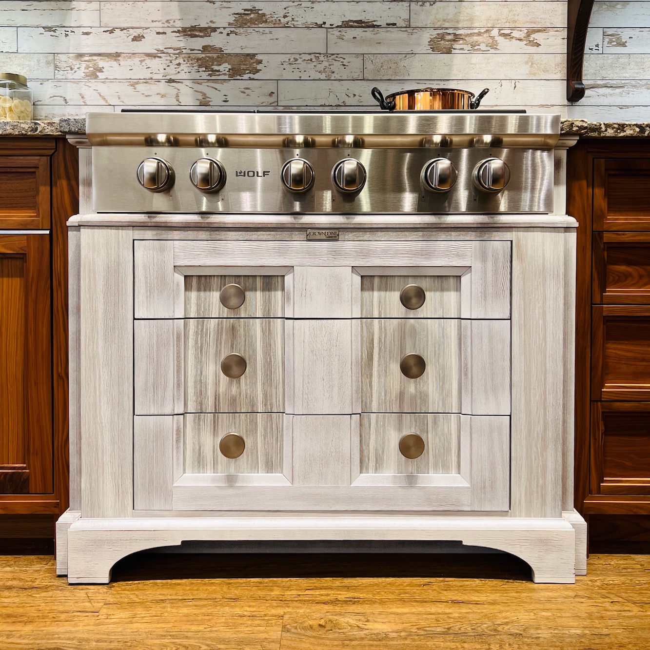 custom range drawers Crown Point Cabinetry