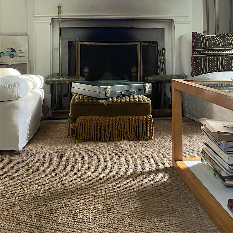 sisal or seagrass rug Gerald Bland style