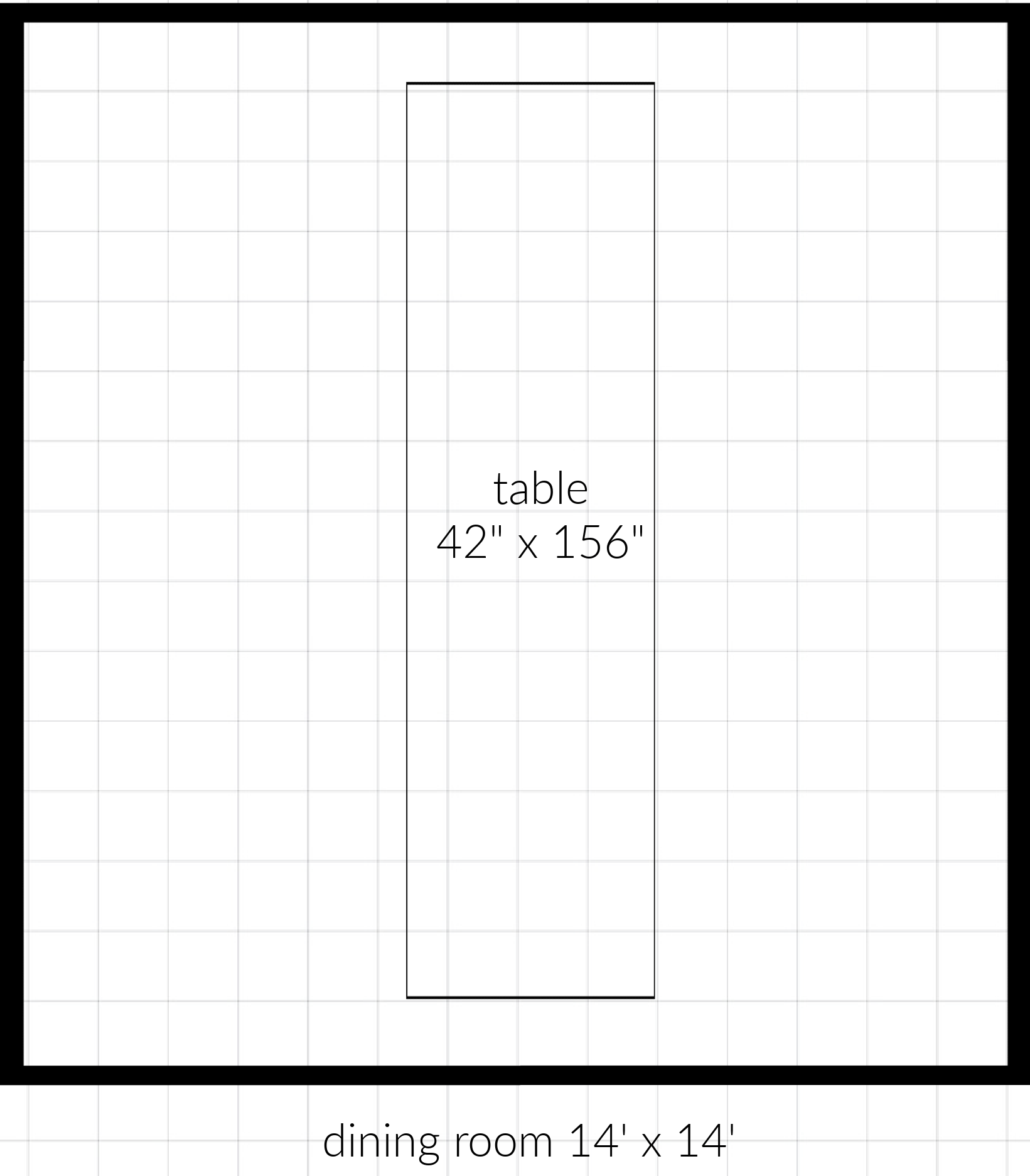 dining table too big