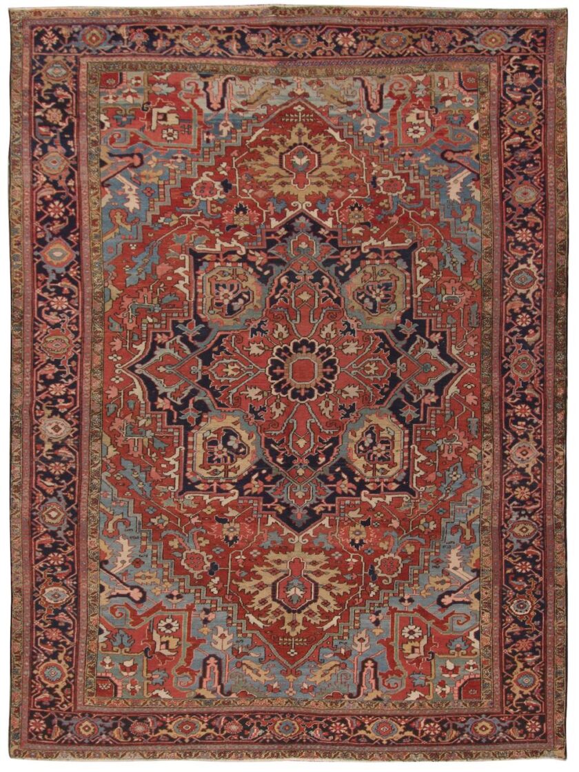 Antique Persian Heriz 1st Dibs classic oriental area rug
