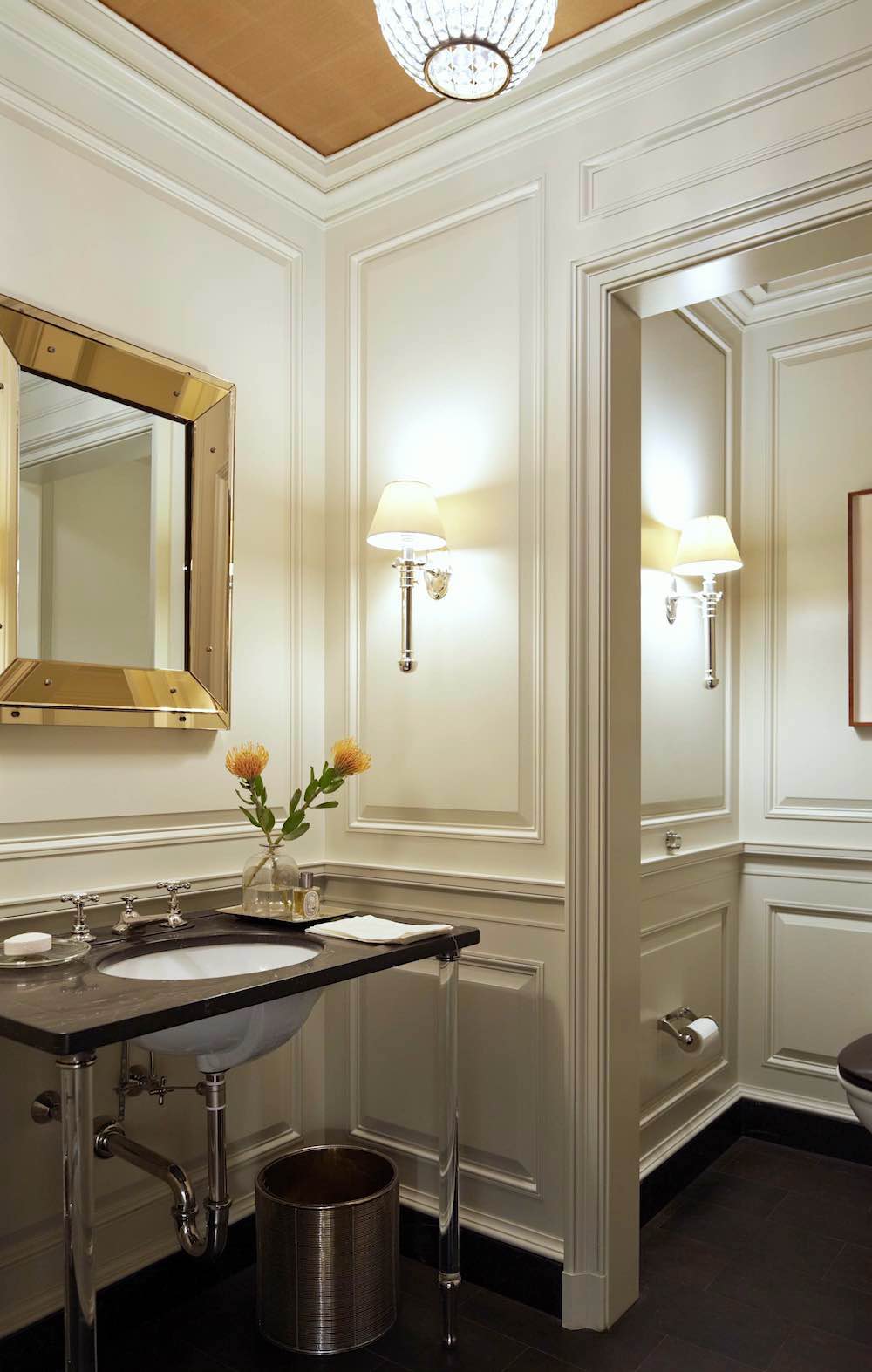 Gil Schafer elegant hotel-style master bathroom design