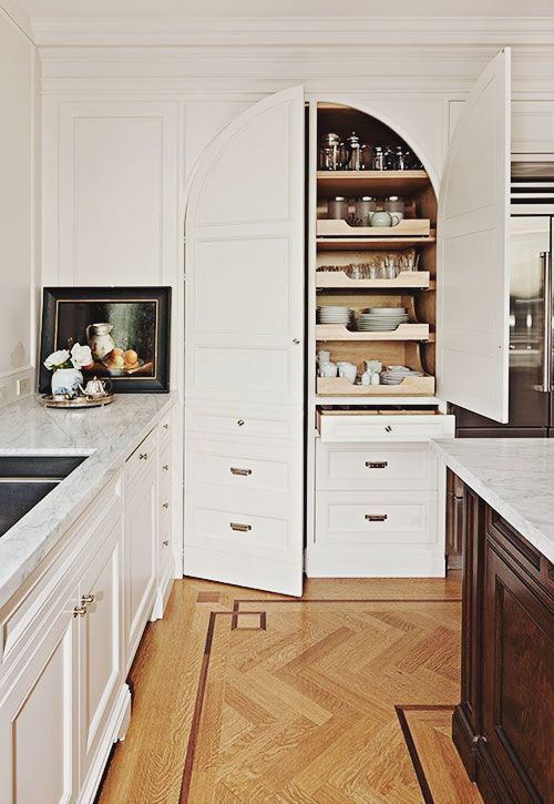 Style at Home arched door pantry cabinet 