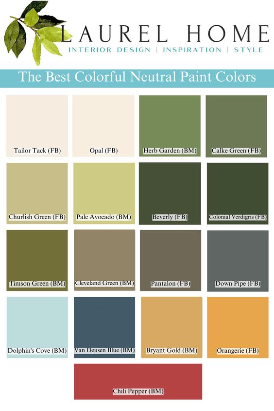 The Best Colorful Neutral Paint Colors