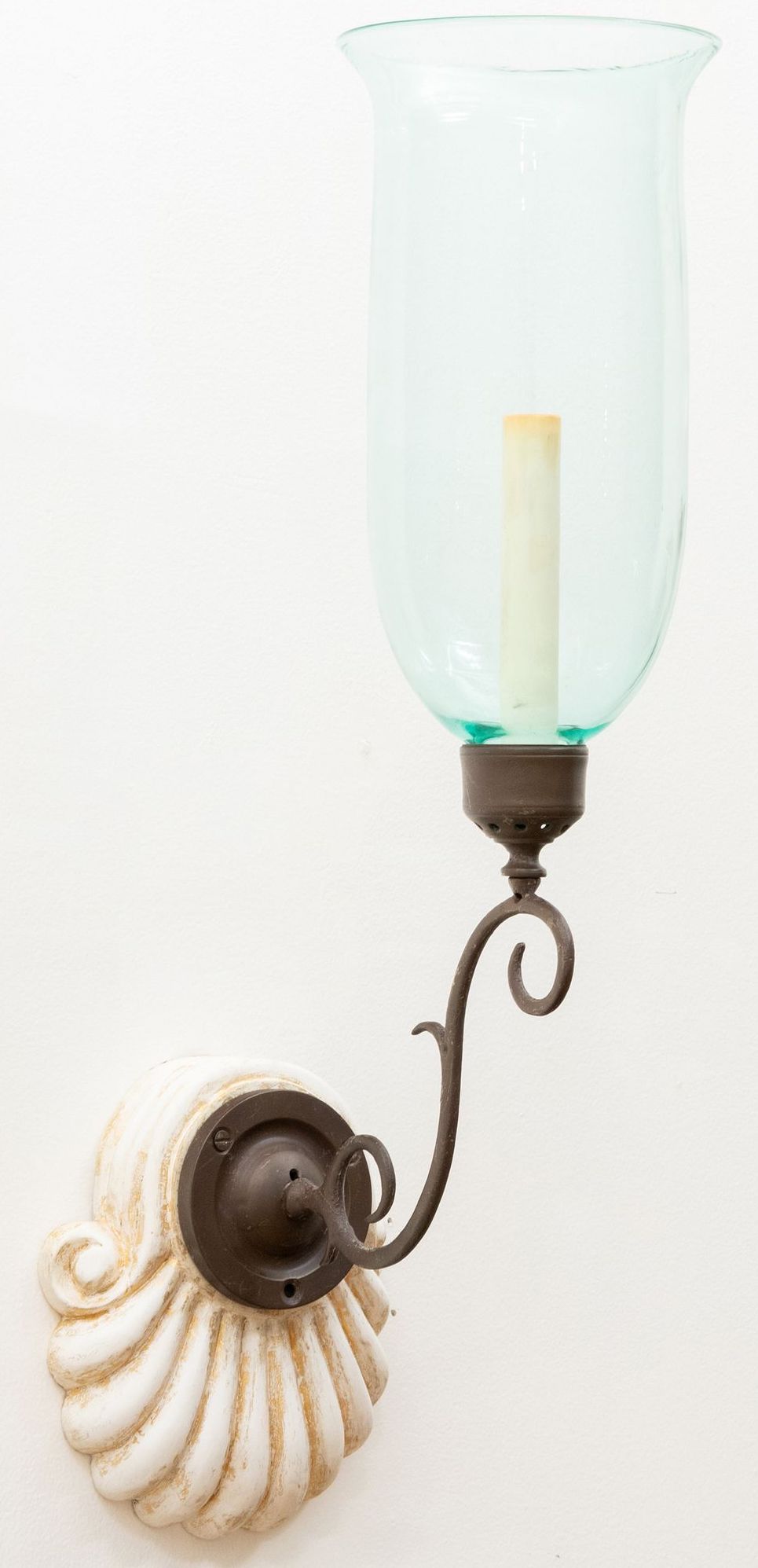 shell sconces won at auction