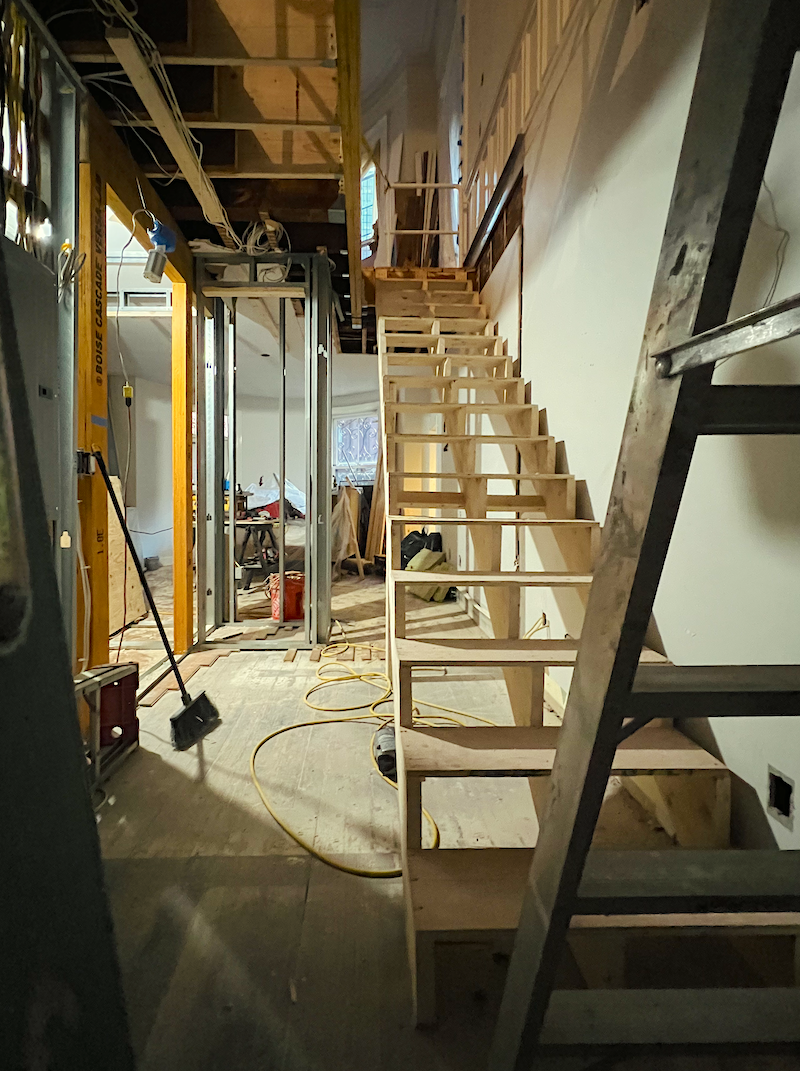 new entrance staircase