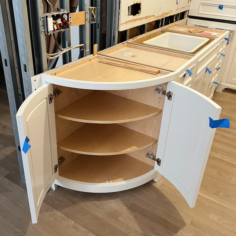 rounded cabinet open