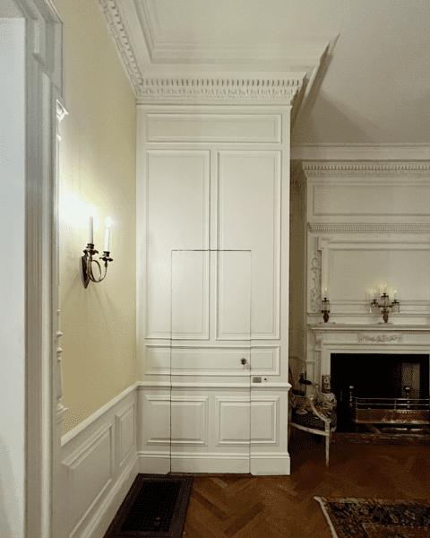 jib door impressive mouldings Prescott House - Boston
