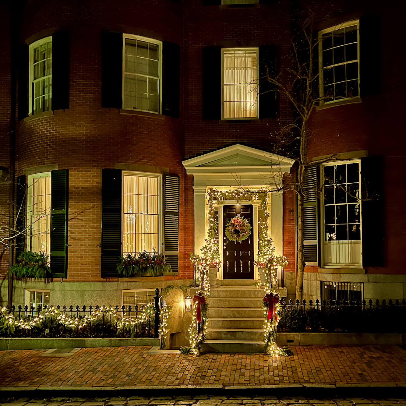 Louisburg Square Boston Christmas 2-23