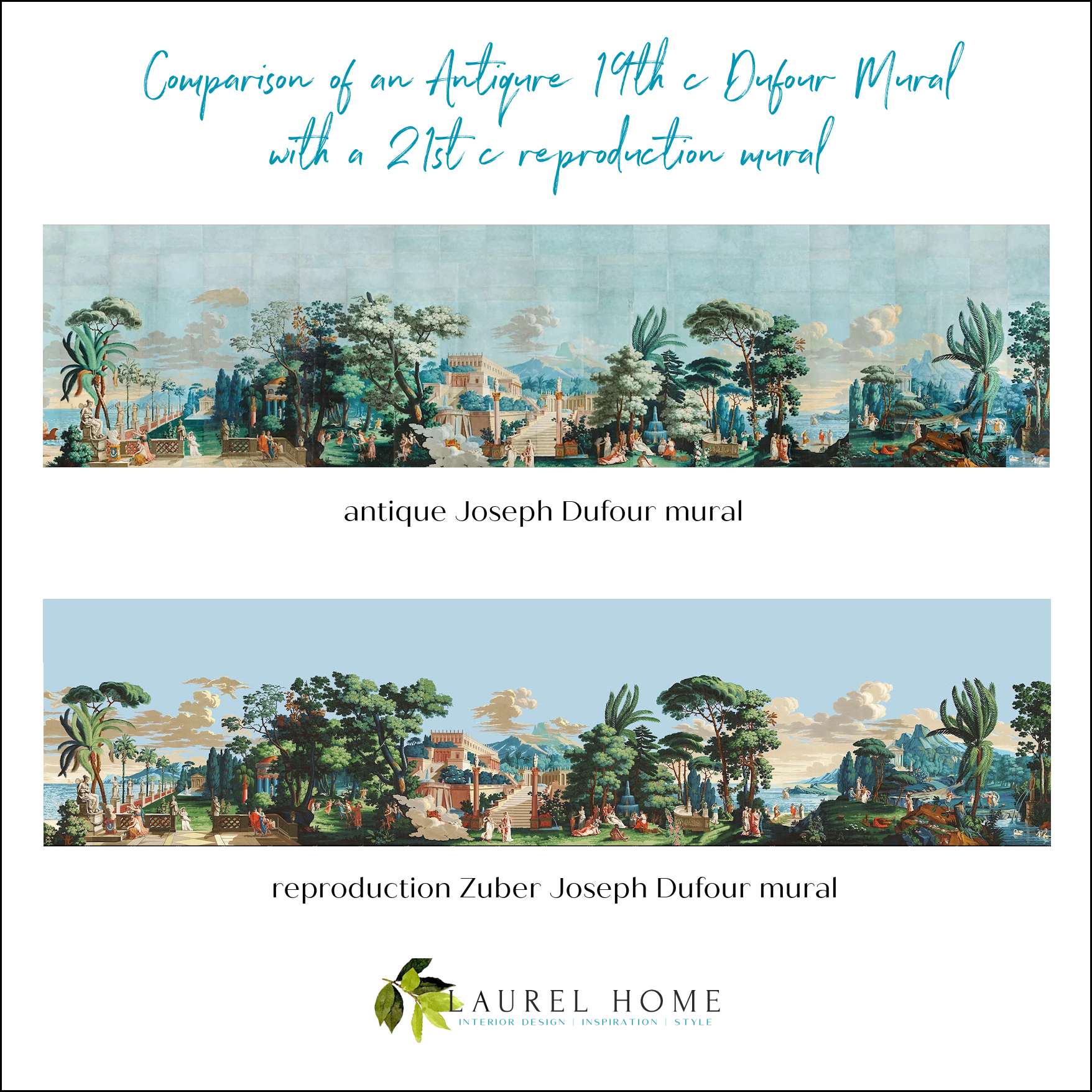 ile de calypso antique and new Joseph Dufour murals