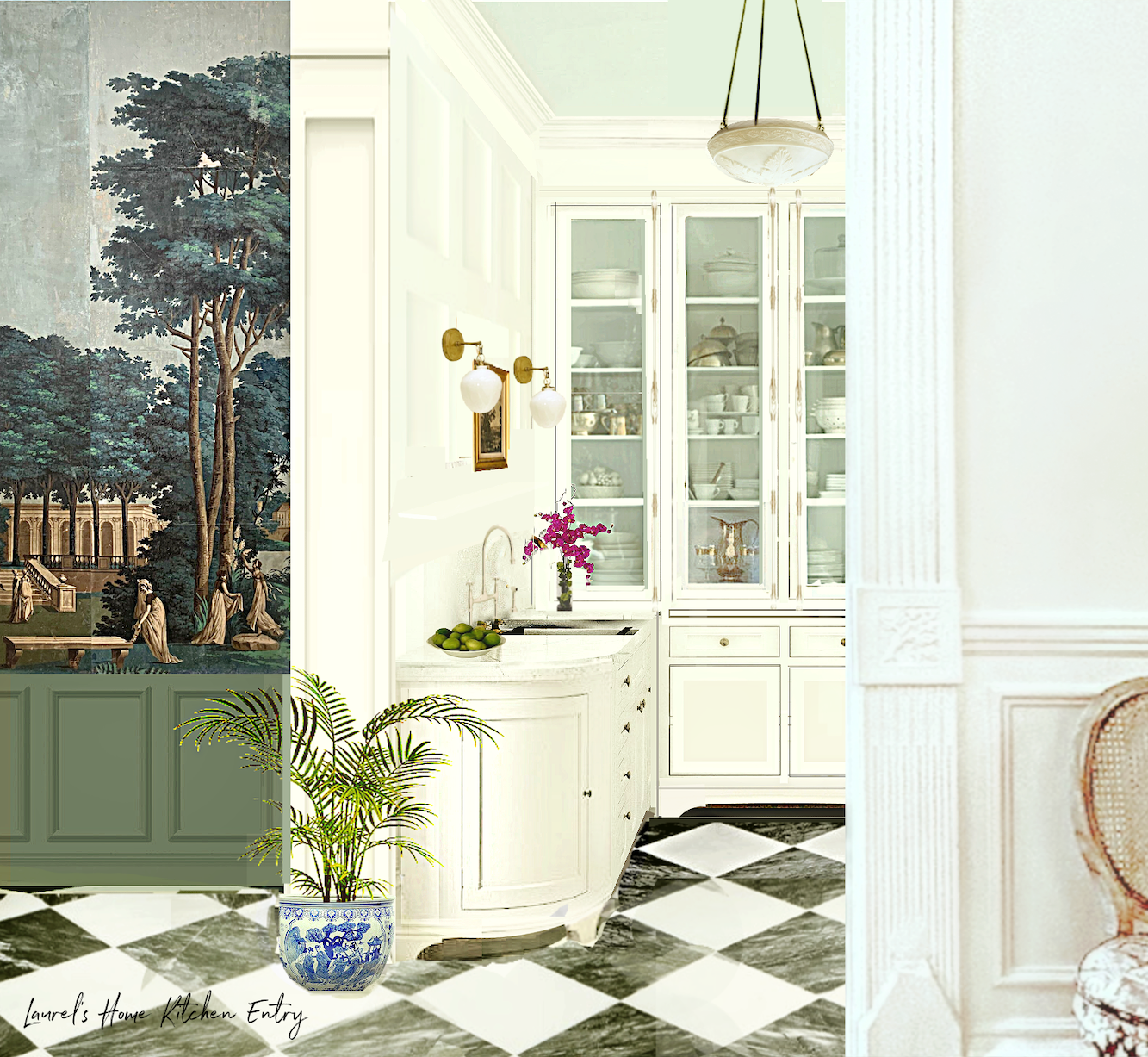 kitchen render my new kitchen fantasy antique Dufour Jardin Anglais - home furnishings