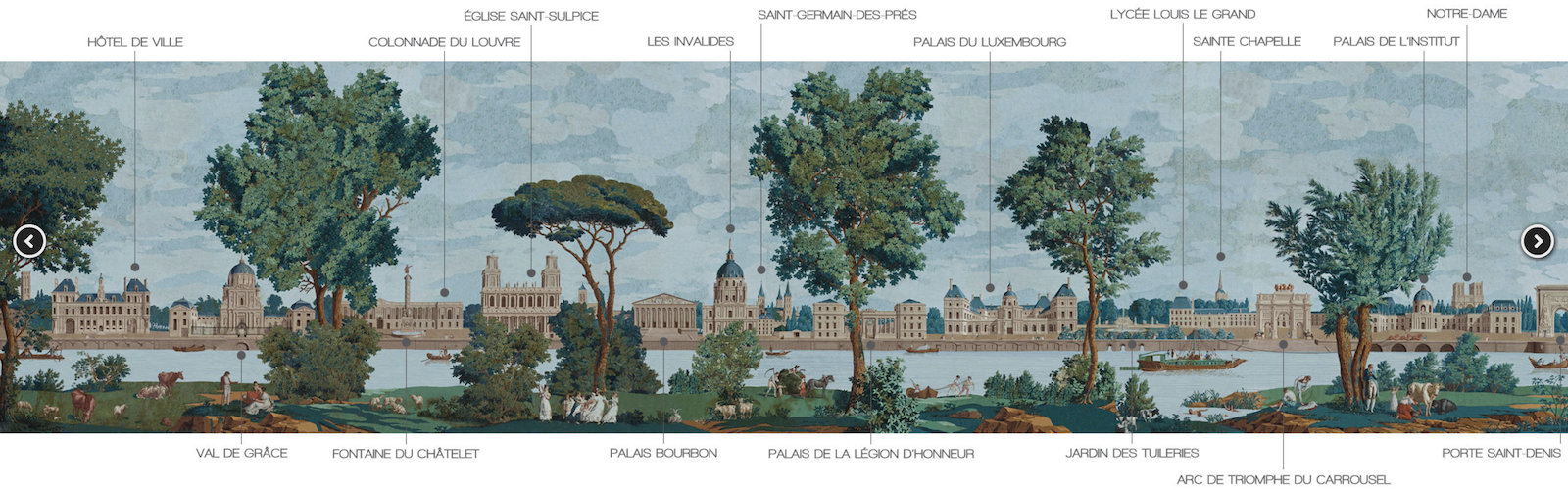 Le Grand Siecle entire Monument de Paris mural