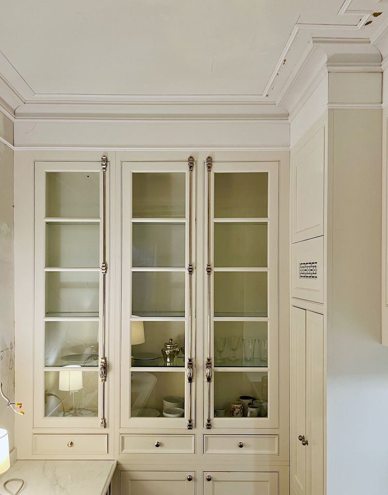 Victorian Coving glass cabinets