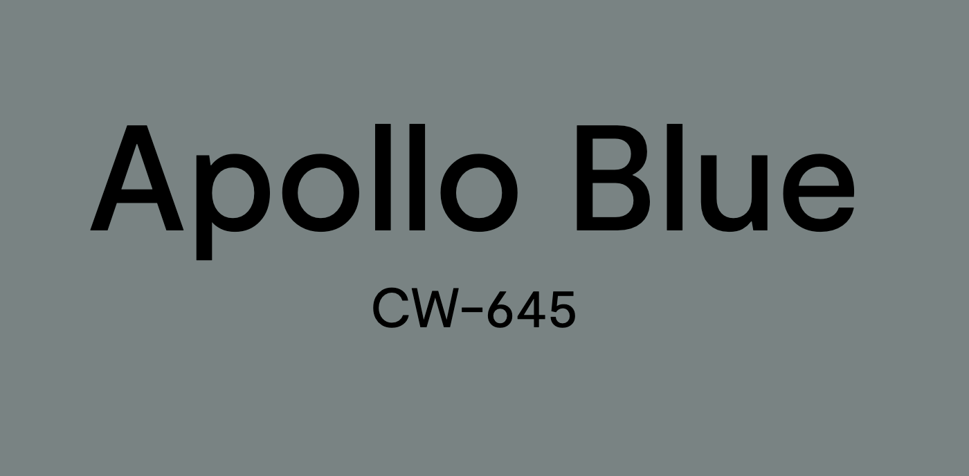 Apollo Blue CW-645 Benjamin Moore - paint color selection