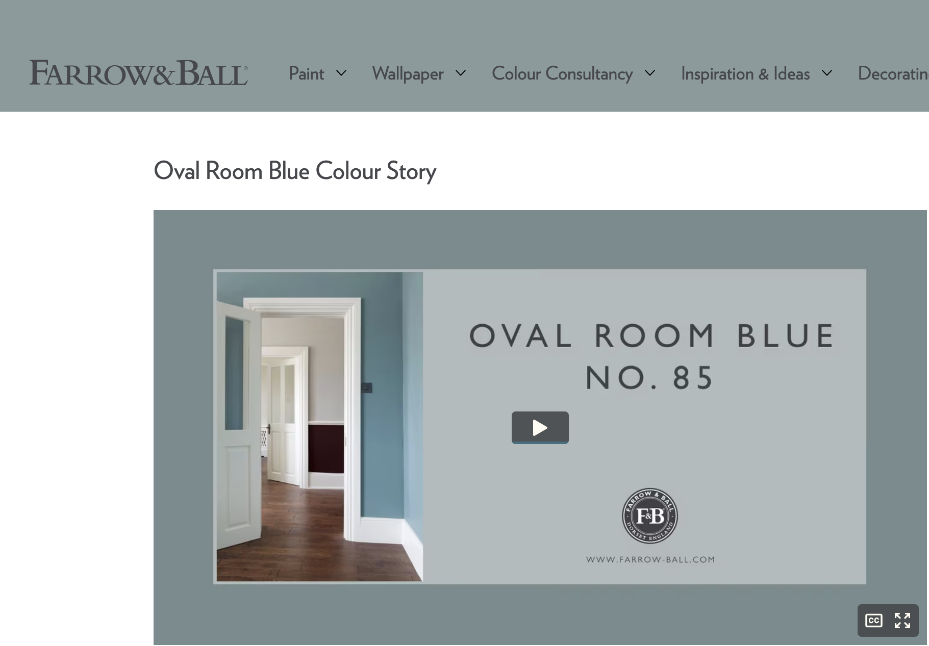 farrow & ball oval room blue