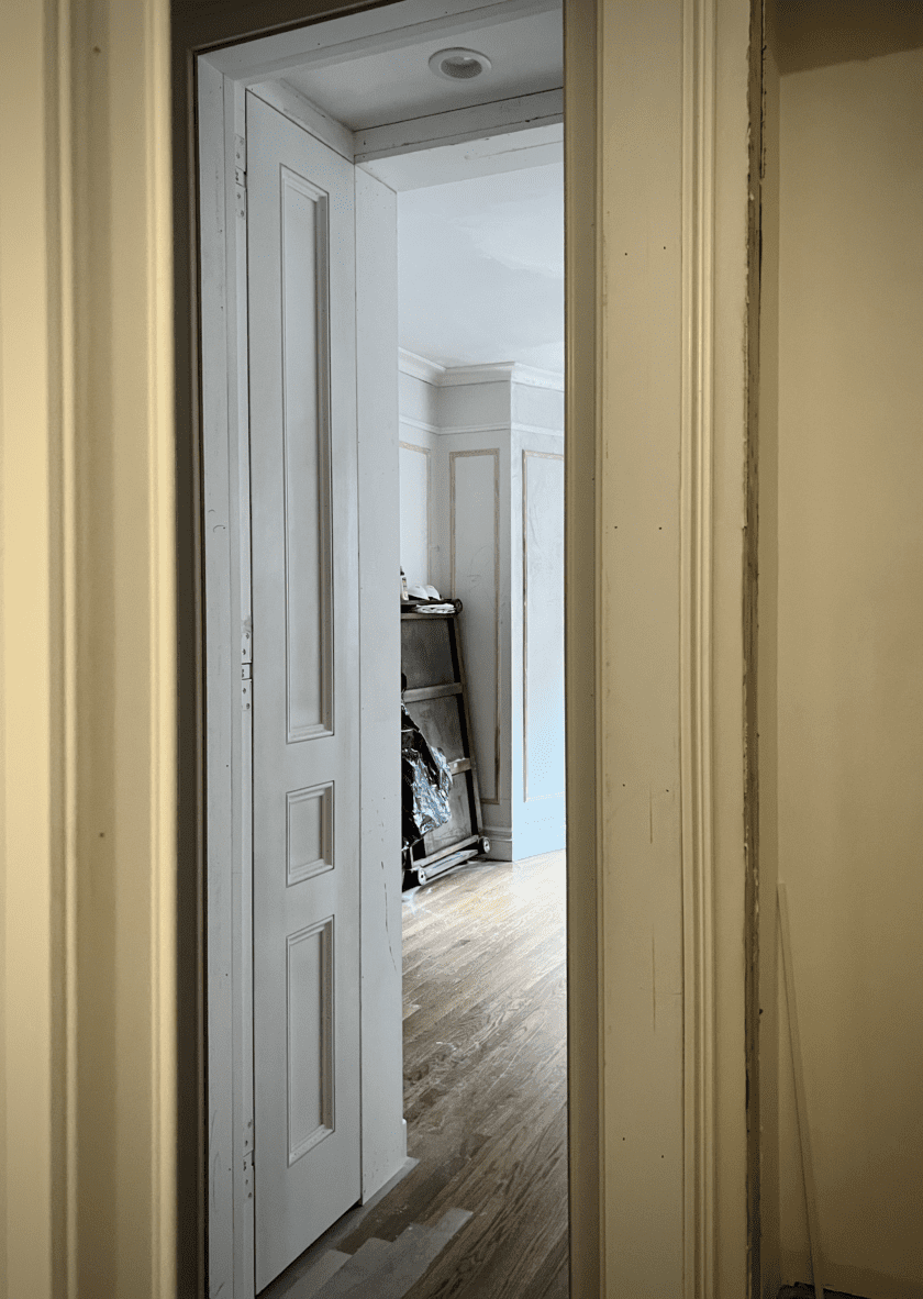 embrasure doors primary bedroom entrance