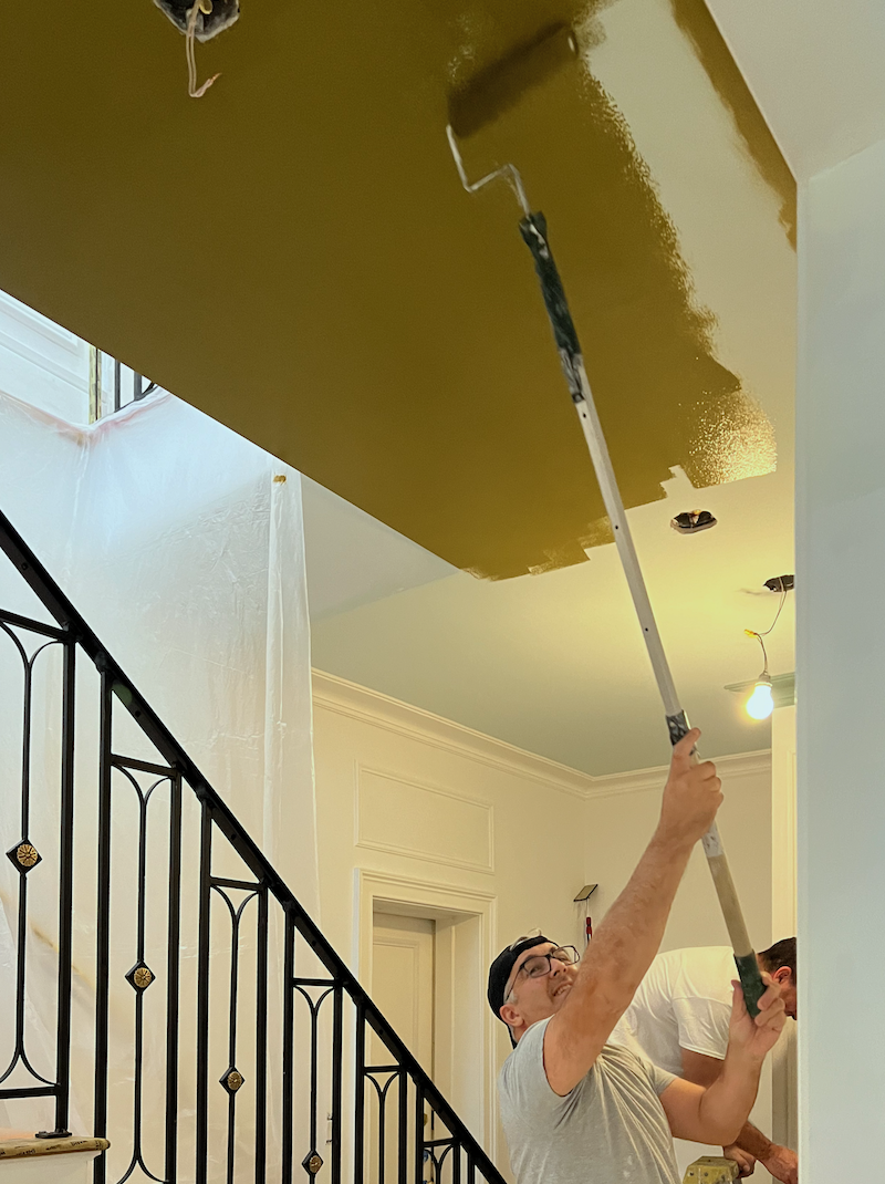 Benjamin Moore Newt Green 2149-10 ceiling