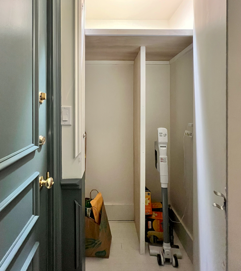 Entry coat + utility closet