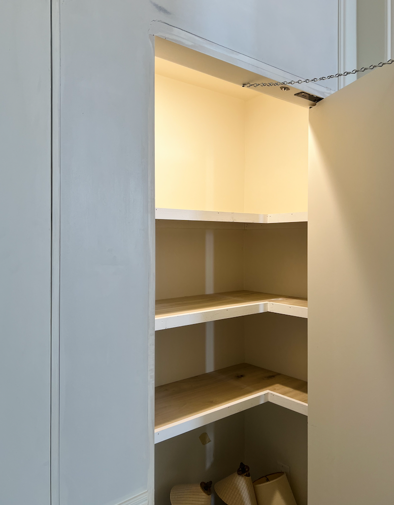 entry pantry shelves