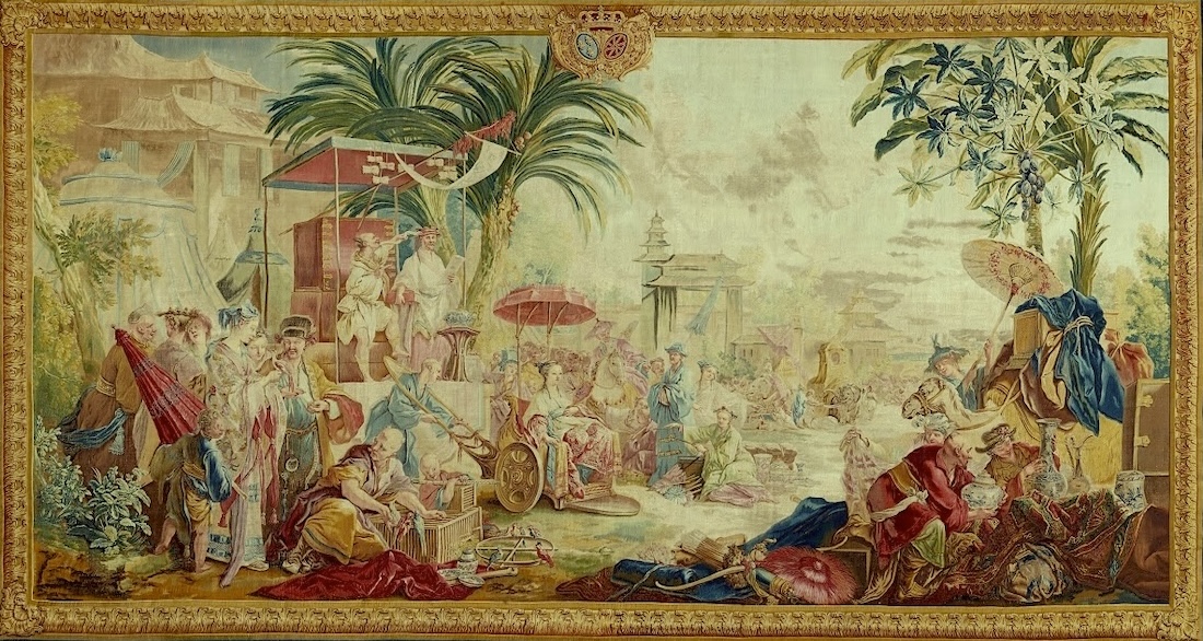 la foire chinoise Boucher Louis XV Aubusson tapestry