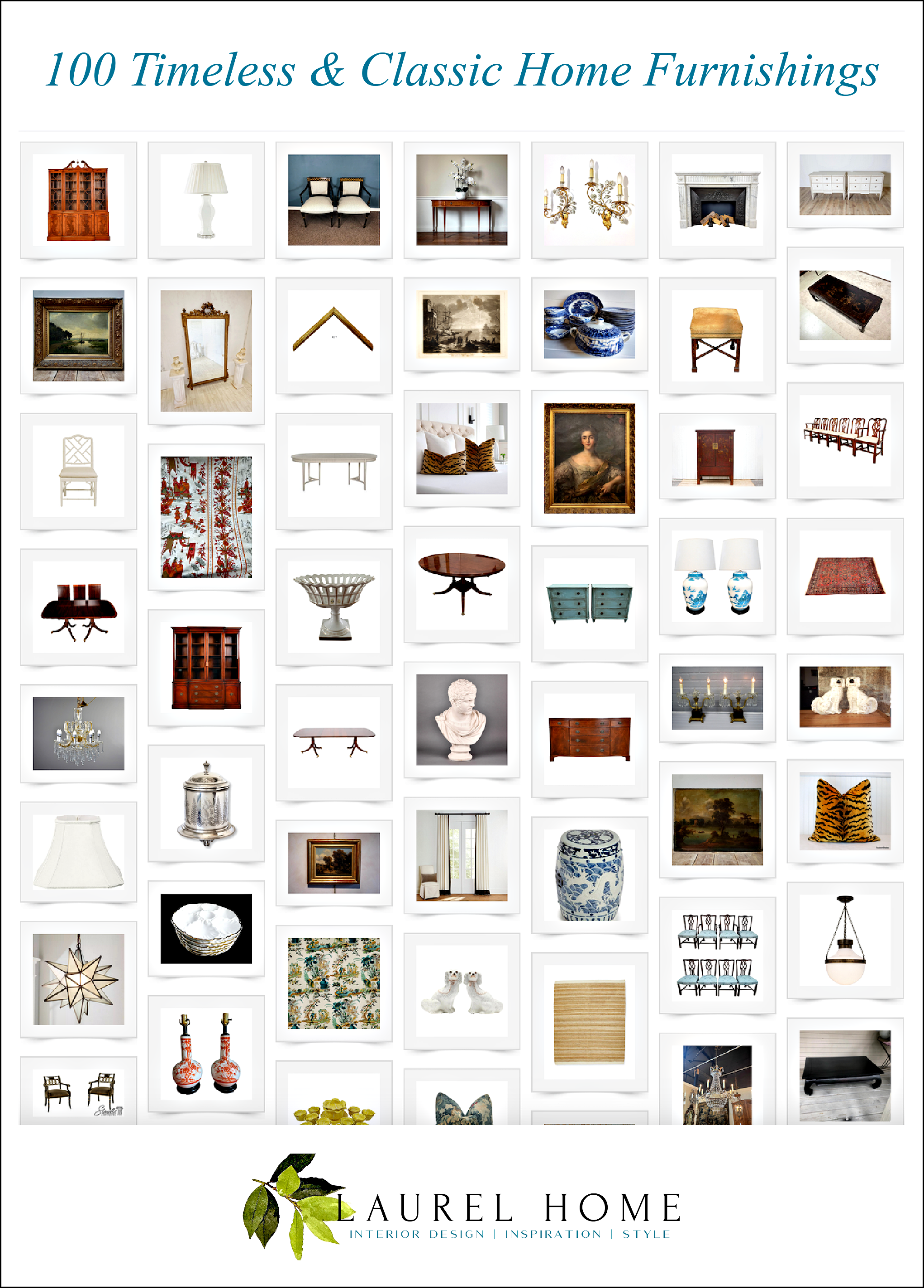 100 timeless & classic home furnishings