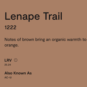 Benjamin Moore Lenape Trail 1222