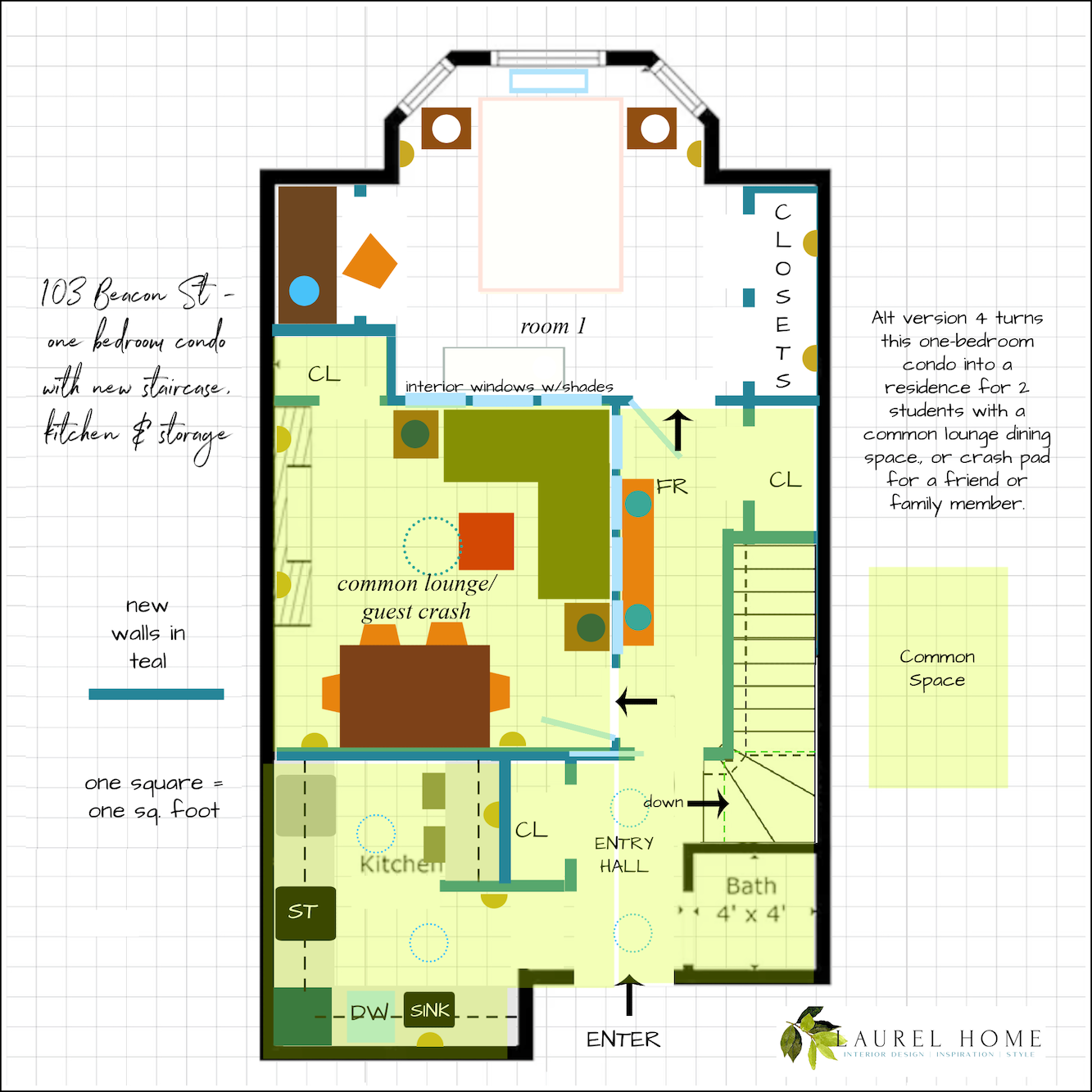 2-bedroom upstairs -bedroom_flex dining_lounge + common areas