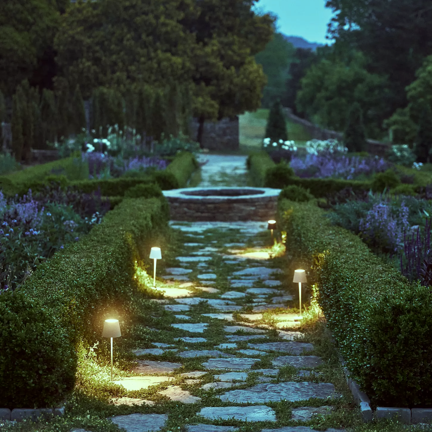rechargable LED table lamps from Terrain copy - elegant outdoor furnishings