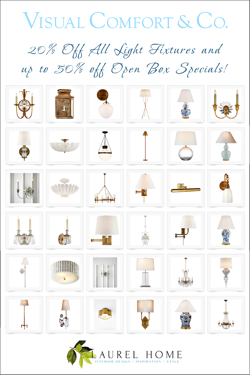 visual comfort rare 20 percent off sale + Up to 50_ off open box specials