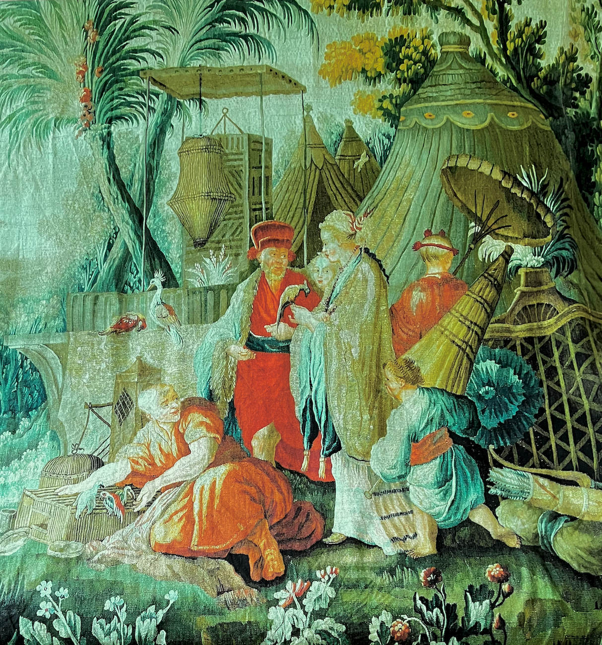 current tapestry skewing blue