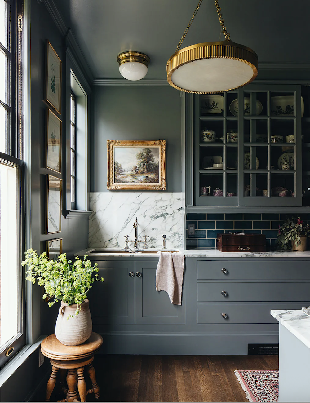 Jean Stoffer Cabinetry similar to Benjamin Moore Templeton Gray