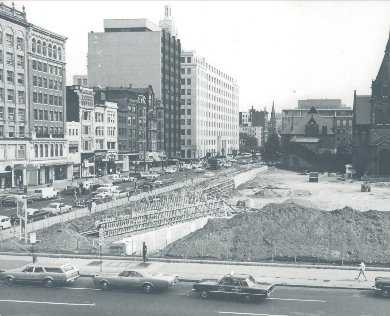 Copley Square renovation circa 1965