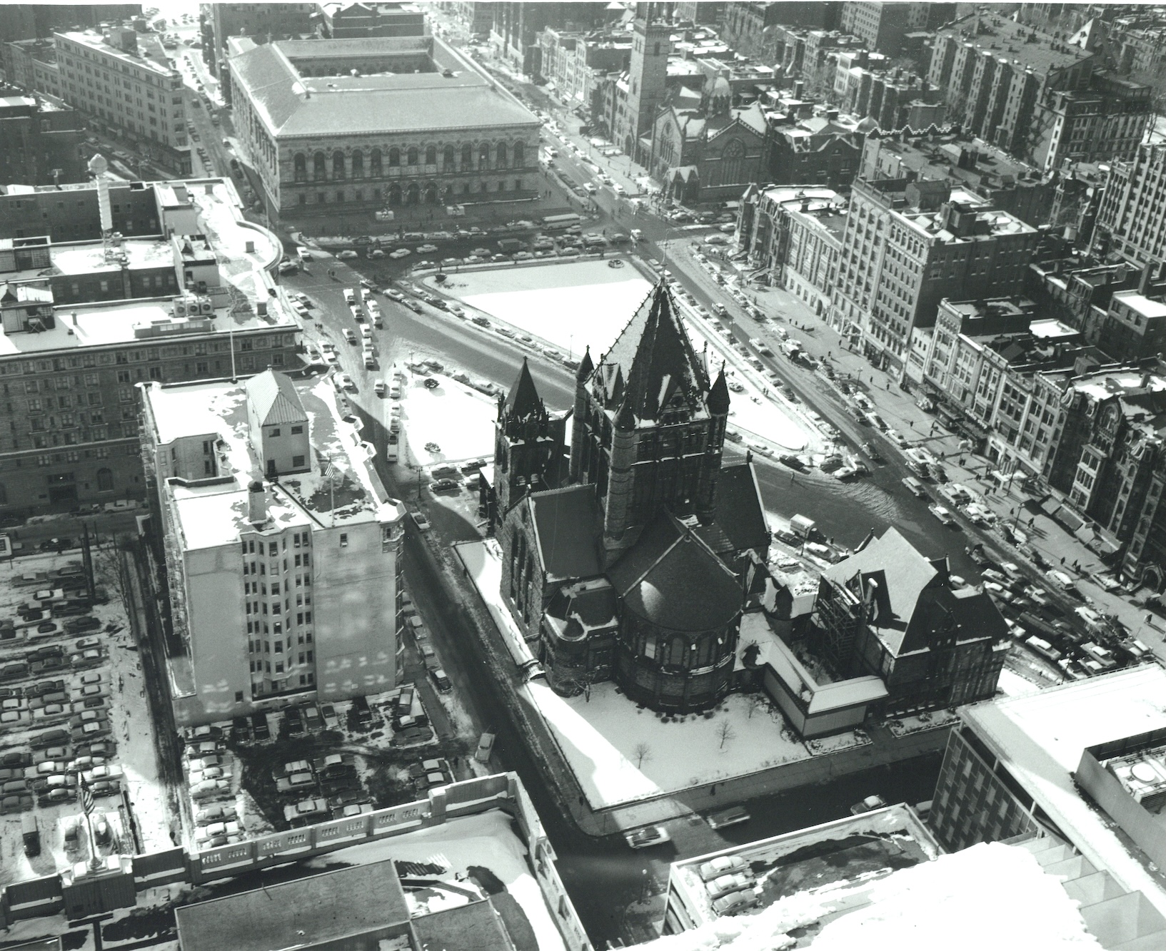 Copley_Square_from_old_John_Hancock_Building,_1950s