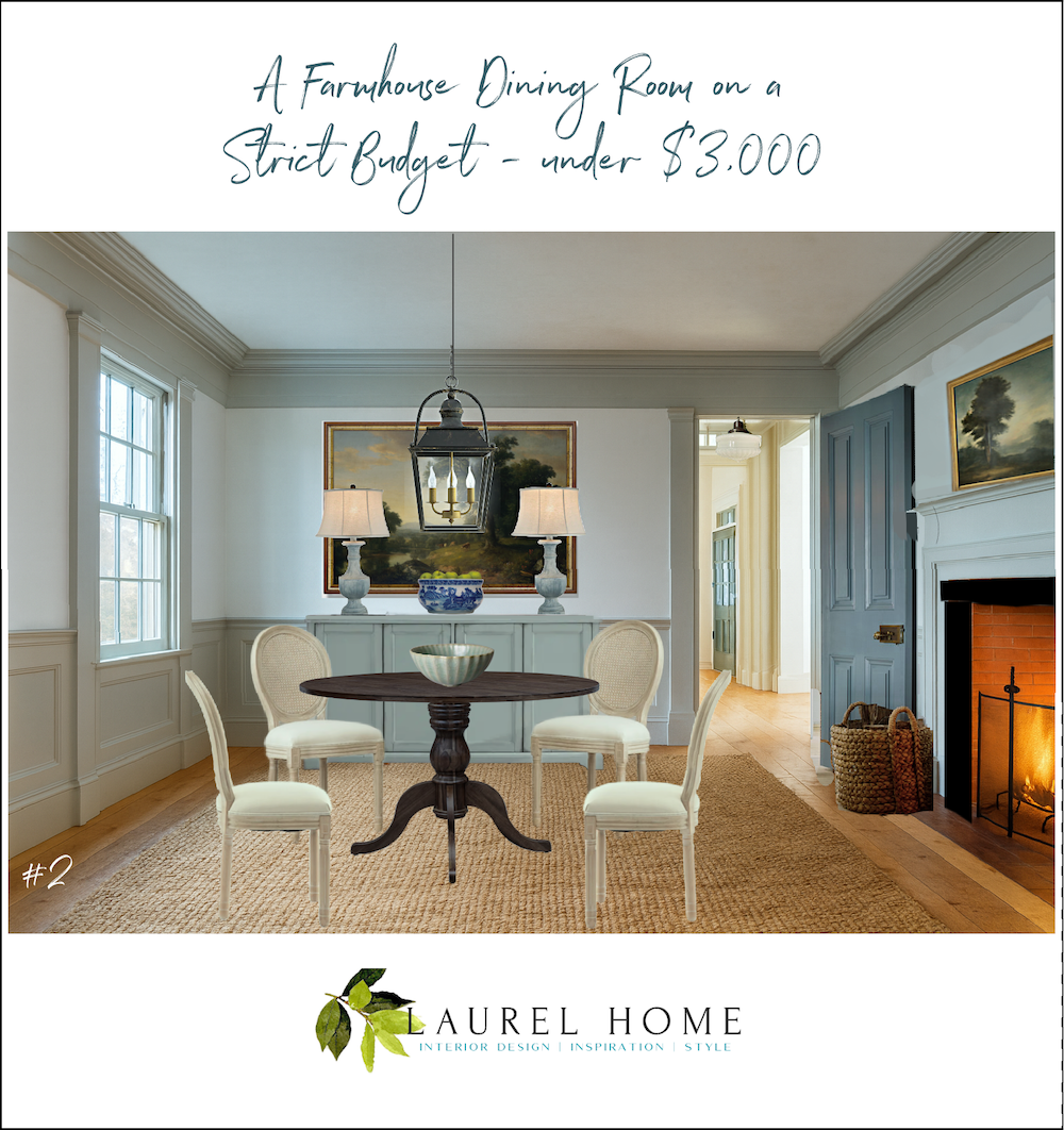A Farmhouse Dining Room Strict Budget #2
