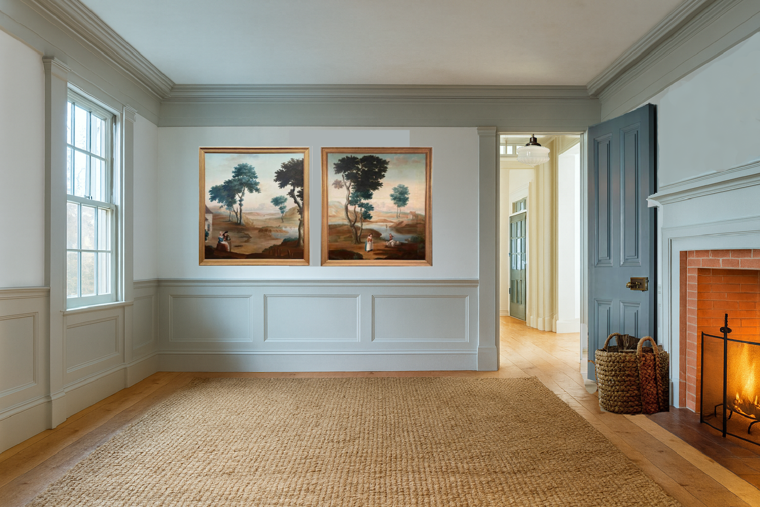 Gambrel-dining room shell