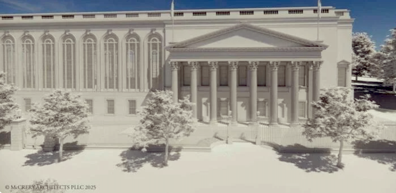 East Facade of new East Wing