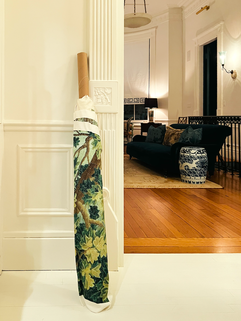 returned entry wall covering panels