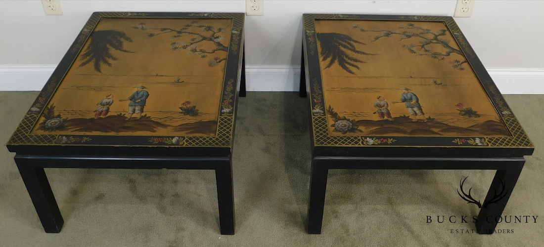 Bucks County vintage Chinoiserie coffee tables